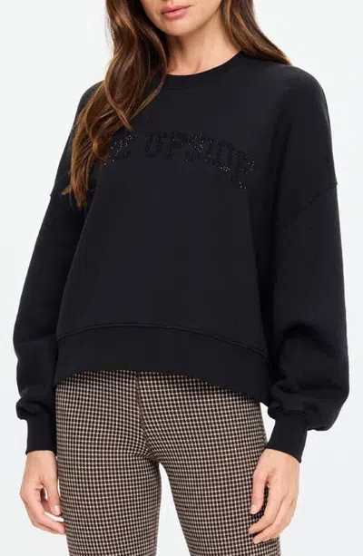 The Upside Paloma Logo Pullover Sweatshirt In Black
