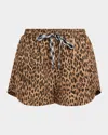 The Upside Panthera Billie Run Shorts In Brown