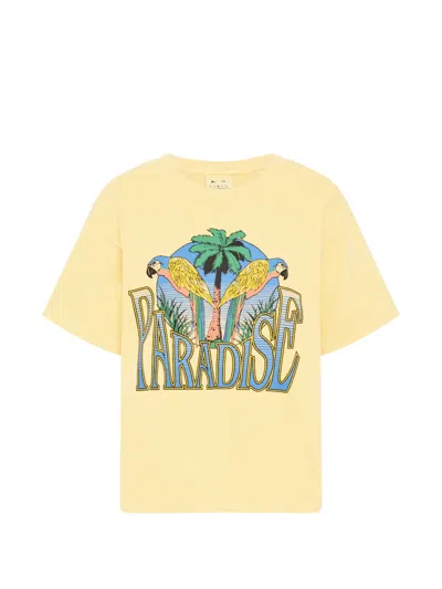 The Upside Paradise Graphic-print T-shirt In Yellow