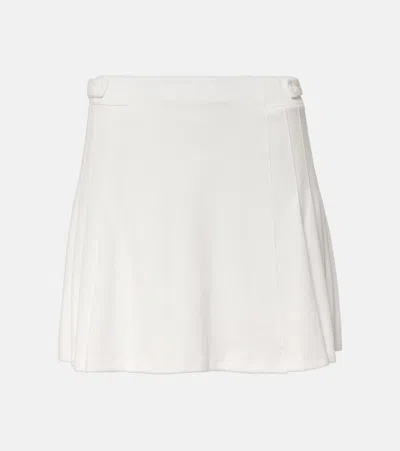 The Upside Pasadena Cher Pleated Cotton Miniskirt In White