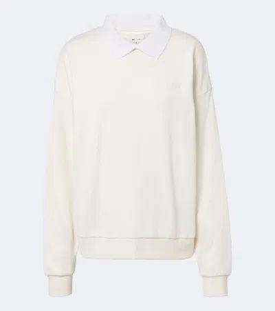 The Upside Pascal Cotton Jersey Sweatshirt In White