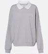 The Upside Pascal Logo Cotton Sweatshirt In Gray