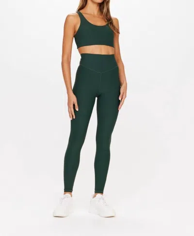 The Upside Peached 28" High Rise Pant In British Racing Green