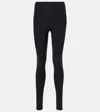 The Upside Logo-print Elasticated-waistband Leggings In Black