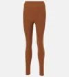 The Upside Peached High-rise Leggings In Brown