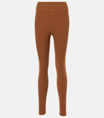 The Upside Peached High-rise Leggings In Brown