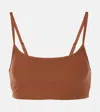 The Upside Peached Hutton Sports Bra In Brown