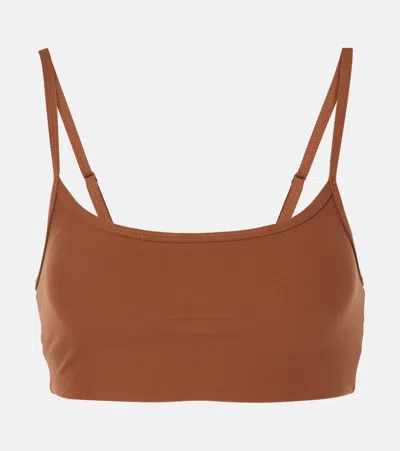 The Upside Peached Hutton Sports Bra In Brown