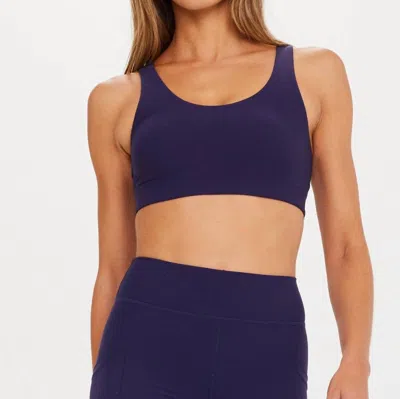 The Upside Peached Jade Bra In Navy In Blue