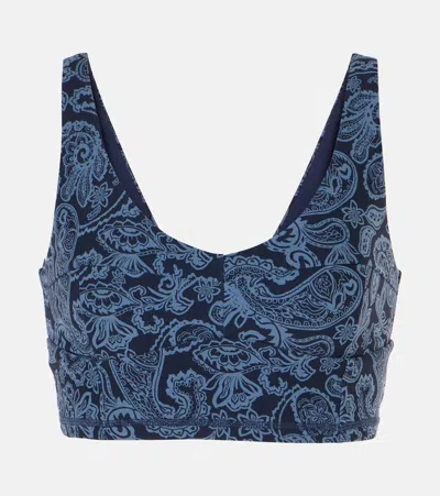 The Upside Peached Jade Paisley Sports Bra In Multicoloured