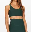 The Upside Peached Jade Sport Bra In British Racing Green