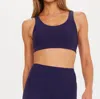 The Upside Peached Jade Sports Bra In Navy In Blue