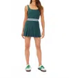 The Upside Peached Lucette Tennis Dress In Green In Multi