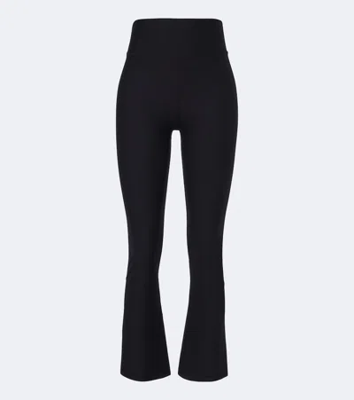 The Upside Peached Thia Cropped Flared Leggings In Black