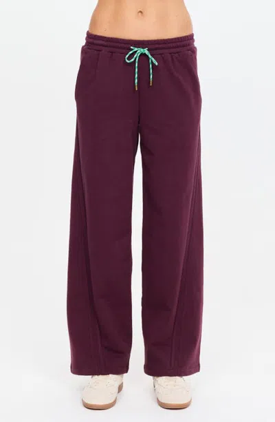The Upside Pele Estelle Wide Leg Joggers In Purple