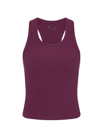 The Upside Pele Sophie Ribbed Tank Top In Purple
