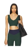 The Upside Playoff Issac V Neck Bra In Green