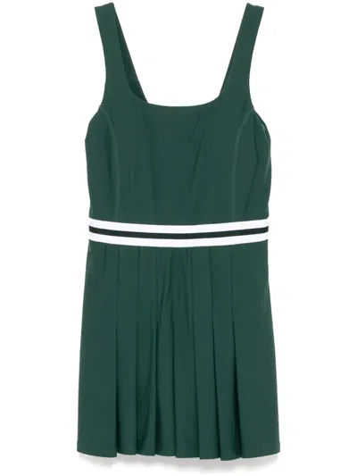 The Upside Peached Lucette Tennis Dress In Green In Multi
