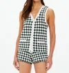 The Upside Portobello Watson Crochet Cotton Vest