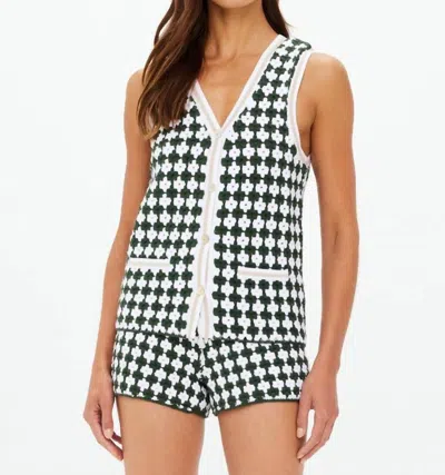 The Upside Portobello Watson Crochet Vest In Eden