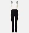 The Upside Prix Charlize Colorblocked Bodysuit In Black