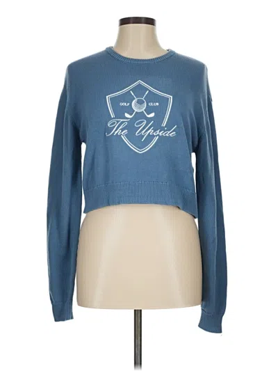 Pre-owned The Upside Pullover Sweater In Blue