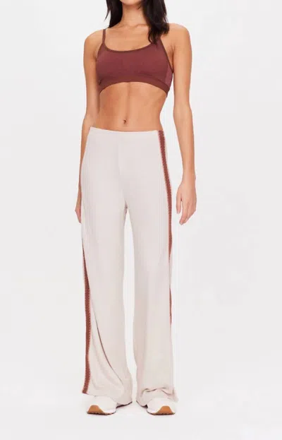 The Upside Quest Hazel Pant In Oat In Pink