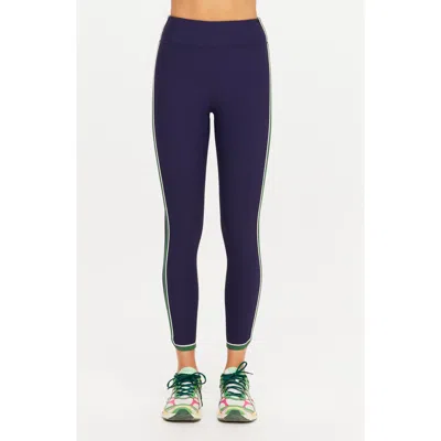 The Upside Rhythm 25-inch High Waist Midi Leggings In Navy