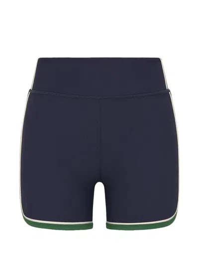 The Upside Rhythm Striped Shorts In Blue