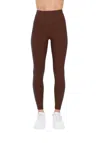 The Upside Ribbed Midi Pant In Brown In Brown