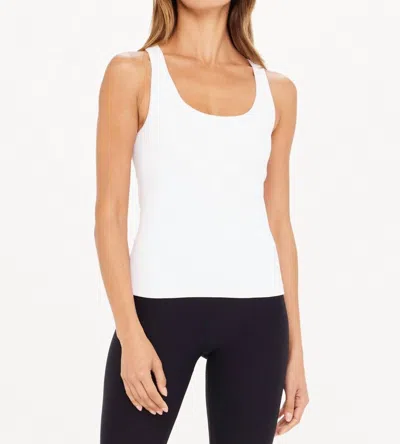 The Upside Onyx Kori Crop Tank Top In Creme In White