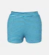 The Upside Rio Billie Striped Shorts In Black