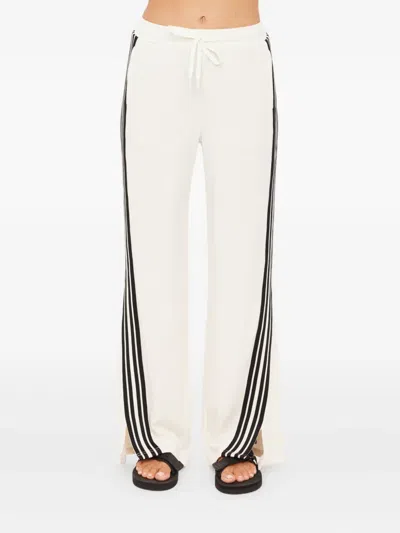 The Upside Roma Stripe Trousers In White