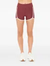 The Upside Samara Pocket-trim Shorts In Red