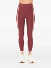 The Upside Samara Stripe-pocket Leggings In Red
