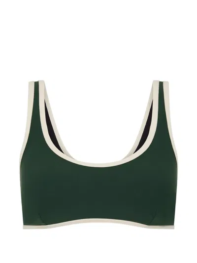 The Upside Santa Fe Brielle Scoop-neck Sports Bra In Green