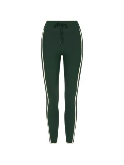 The Upside Santa Fe Stripe-detail Leggings In Green