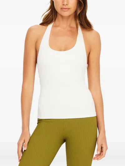 The Upside Seamless Halle Halter Top In White