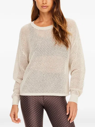 The Upside Sebastian Open-knit Sweater In Neutral