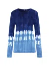 The Upside Seeker Amana Pullover Mit Batikmuster In Blue