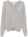 The Upside Seymour Pullover Mit Zopfmuster In Grau