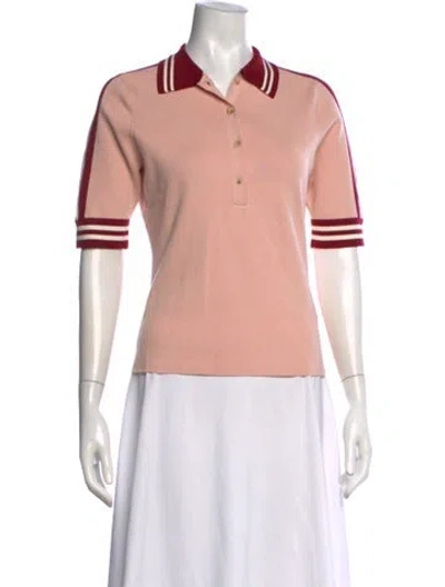 Pre-owned The Upside Short Sleeve Polo In Pink