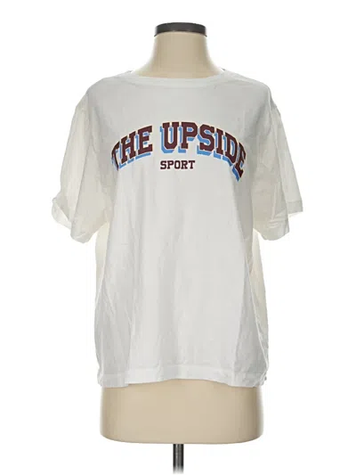 Pre-owned The Upside Short Sleeve T-shirt In White