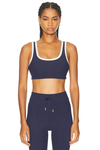 The Upside Silverstone Harley Scoop Sports Bra In Blue