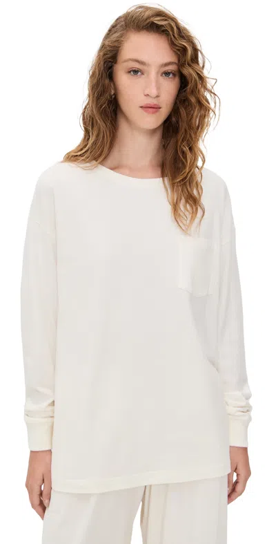 The Upside Soho Cara Long Sleeve Top Creme In White