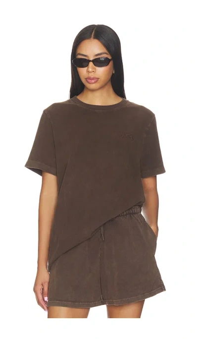 The Upside Soho Eva Crew Neck Tee In Cocoa
