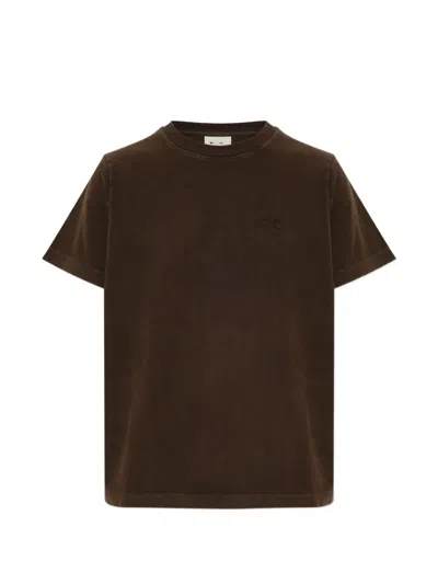 The Upside Soho Eva Logo-embroidered T-shirt In Brown