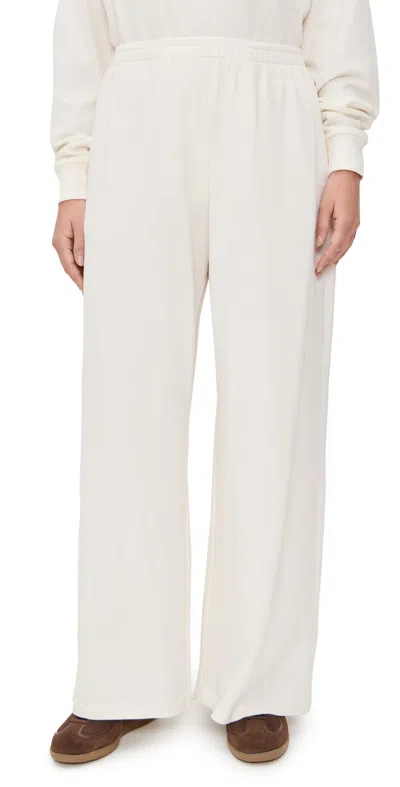 The Upside Soho Tokio Wide Leg Pants Creme In Neutral