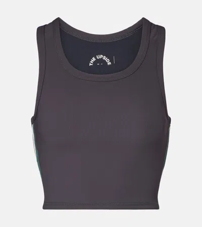 The Upside Sophie Crop Top In Gray