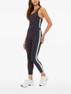 The Upside Sophie Ribbed Side-stripe Top In Gray